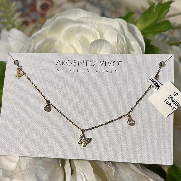 Argento Vivo Sterling Silver charm necklace - Picture 4 of 4